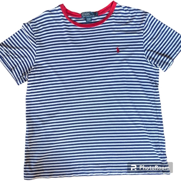 Polo Ralph Lauren Striped Crew Neck T Shirt Size Large - Picture 8 of 13